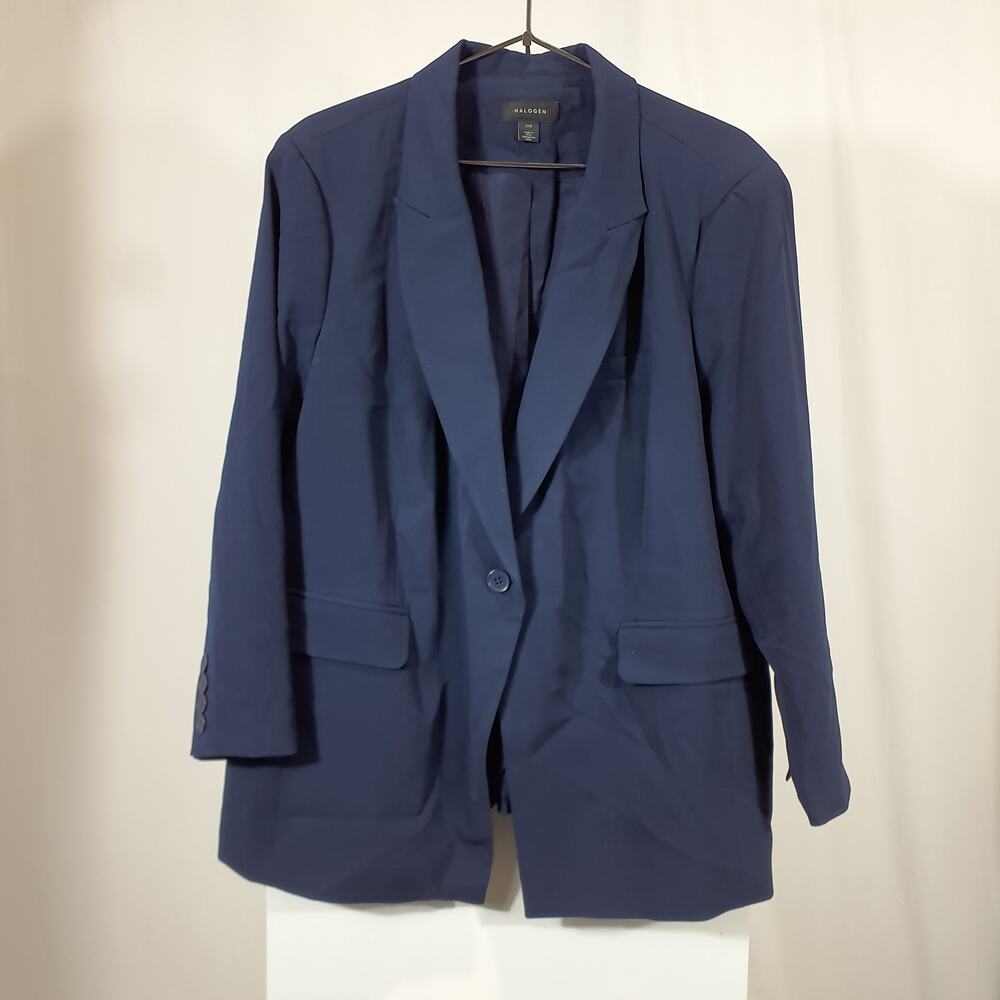 Halogen Pointed Hem One-Button Blazer Size 22W - Picture 2 of 5